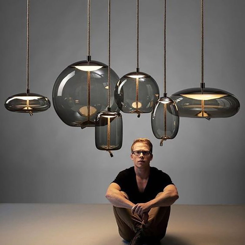 Rope Light Decoration - モダンなデザインの吊り下げ式ファブリックハンギングランプ,ダイニングルーム,ベッドルーム,バー,装飾用の吊り下げガラスロープ。