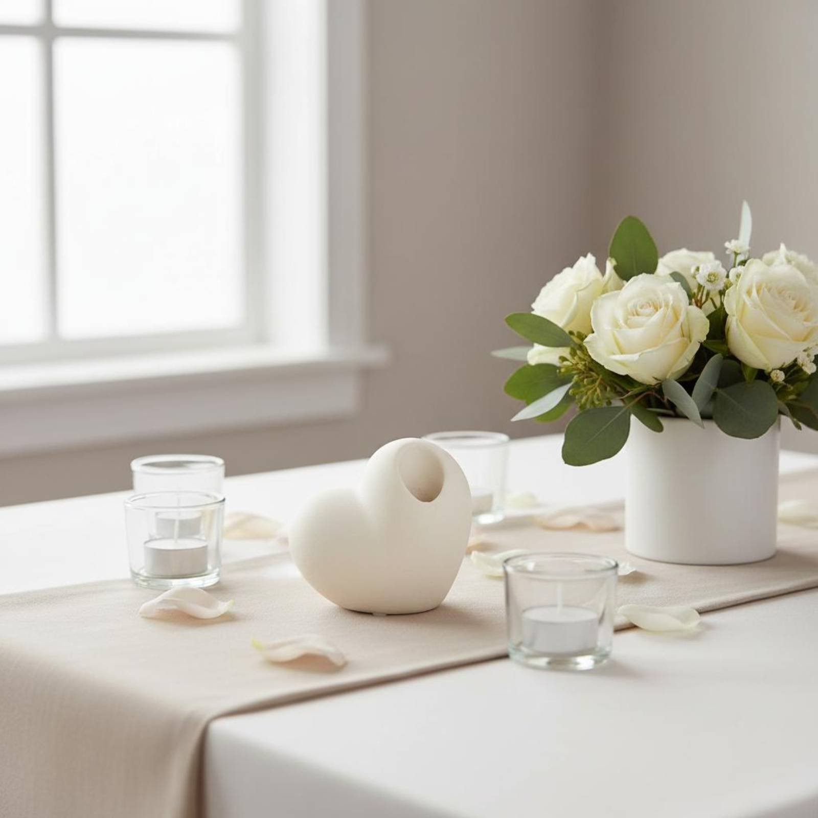 Home Decor Minimalist Style - セラミックハートキャンドルスティック ロマンチックな装飾 ハート型キャンドルホルダー テーパーキャンドルホルダー ミニマリストデザイン 結婚式、デスクトップ用