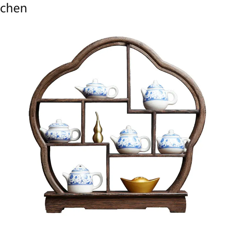 Home Decor Retro - 7.15-c13 レトロ禅茶室青と白のティーポットホームリビングルーム装飾アートオーナメント