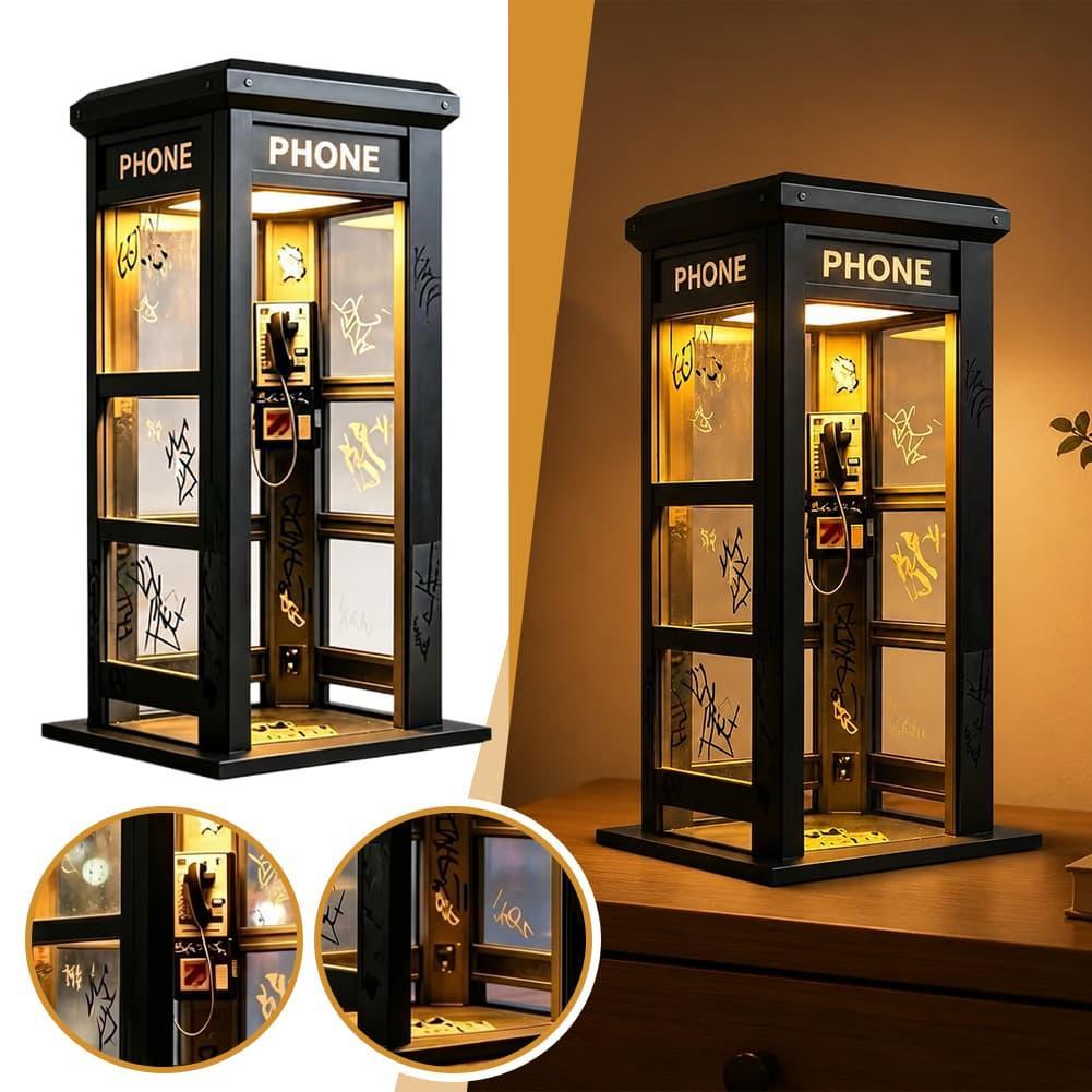 Home Decor Light - ヴィンテージロンドン電話ボックステーブルランプ レトロ電話ボックスナイトライト 装飾デスクライト 家庭用デスクトップオーナメントギフト