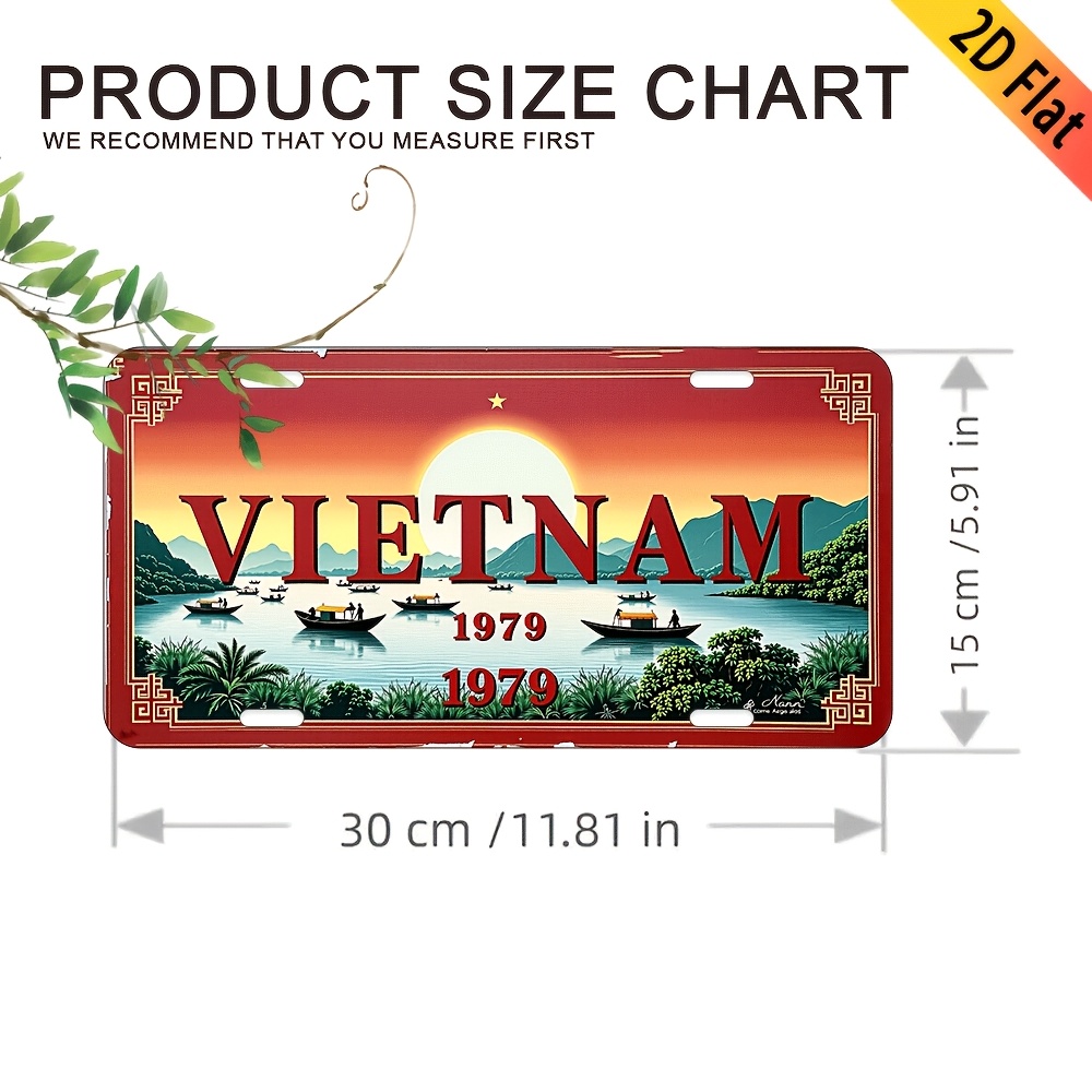 ベトナム 1979 風光明媚な川の風景 ナンバープレートスタ - Home Decor Vietnam のレビューと価格