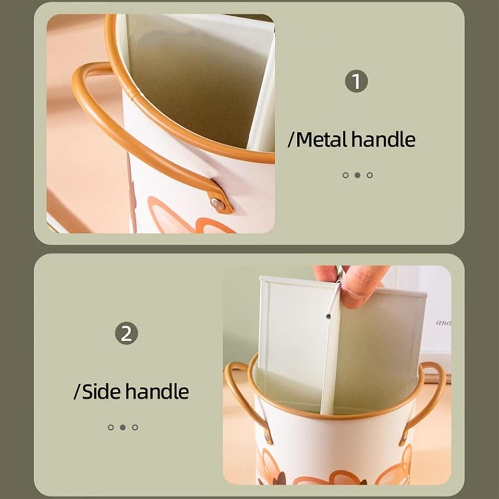 レトロな食器収納バケツ水切りラック仕切り付きキッチンナイフと - Home Decor Retro のレビューと価格