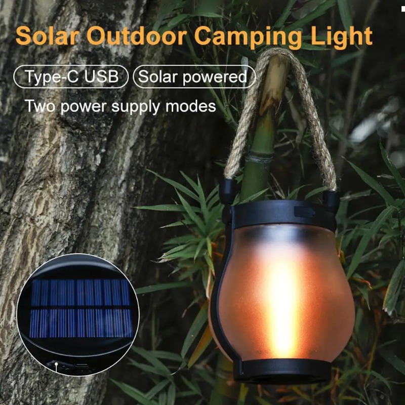 ソーラーフレームランプUSB充電式キャンプライト吊り下げ式中 - Rope Light Decoration のレビューと価格