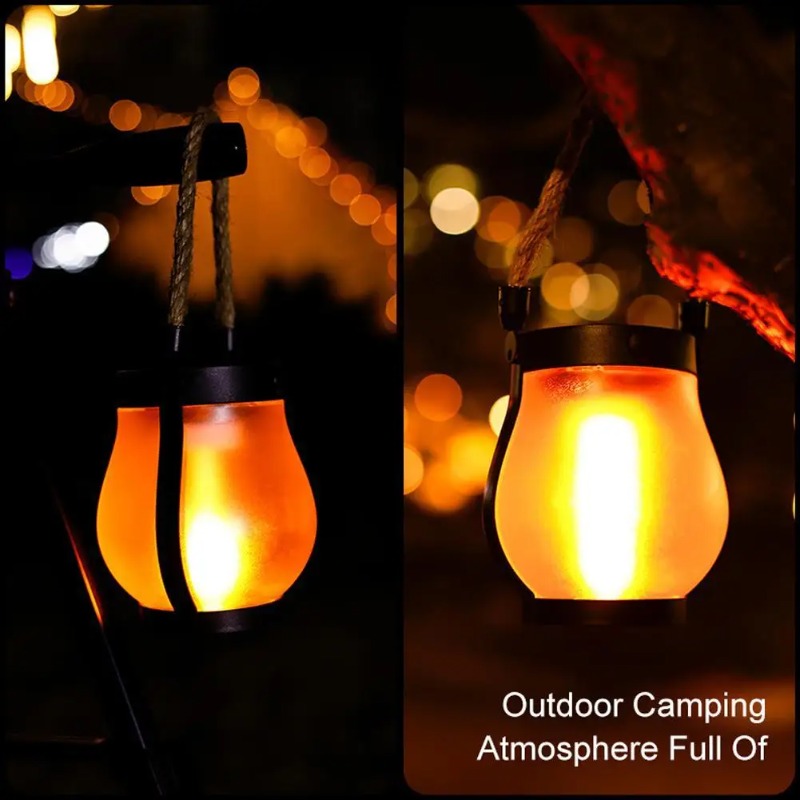 ソーラーフレームランプUSB充電式キャンプライト吊り下げ式中 - Rope Light Decoration のレビューと価格