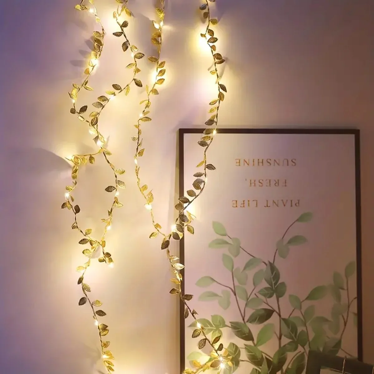 20個のLED,50個のLED,100個のLED,金と銀の葉 - Rope Light Decoration のレビューと価格