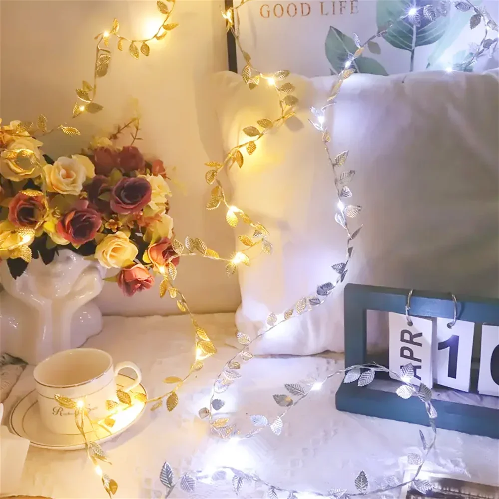 20個のLED,50個のLED,100個のLED,金と銀の葉 - Rope Light Decoration のレビューと価格