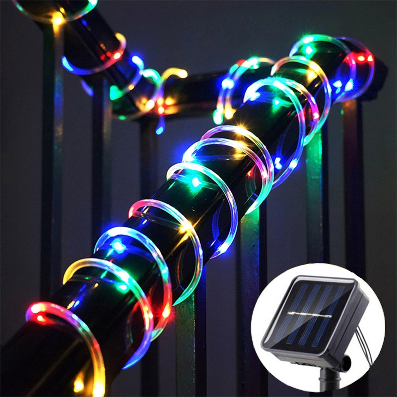 ソーラーチューブロープランプ クリスマスガーランド フェアリ - Rope Light Decoration のレビューと価格
