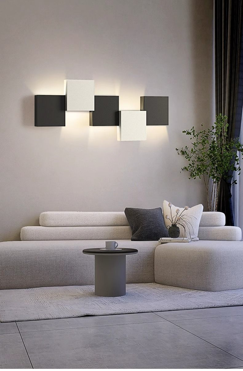 モダンミニマリストスクエアウォールスコンス、ベッドサイドリビ - Home Decor Minimalist Style のレビューと価格