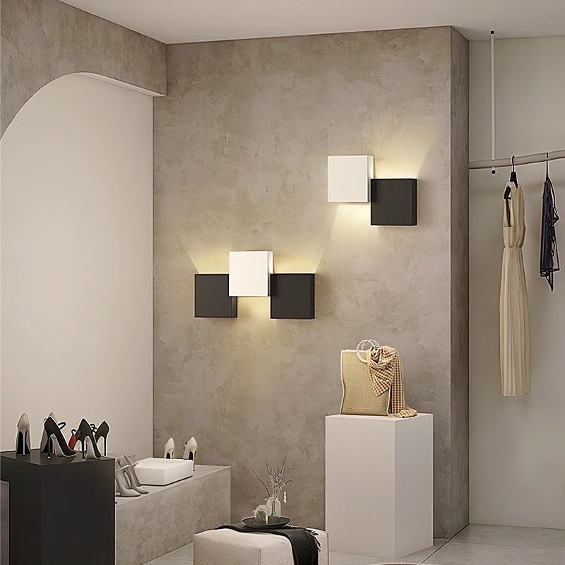 モダンミニマリストスクエアウォールスコンス、ベッドサイドリビ - Home Decor Minimalist Style のレビューと価格