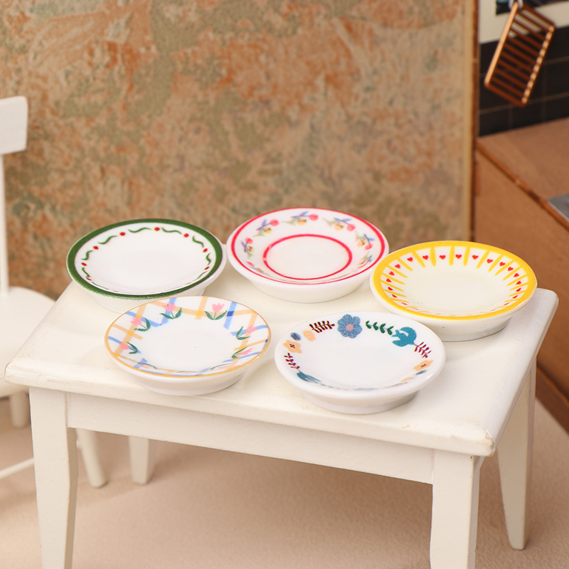 5 個 1/12 ドールハウスミニプレート食器モデルドールハ - Home Decor Diy のレビューと価格