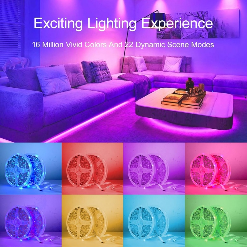 1-20m RGB LEDストリップライト 5V USB 音 - Home Decor Free App のレビューと価格