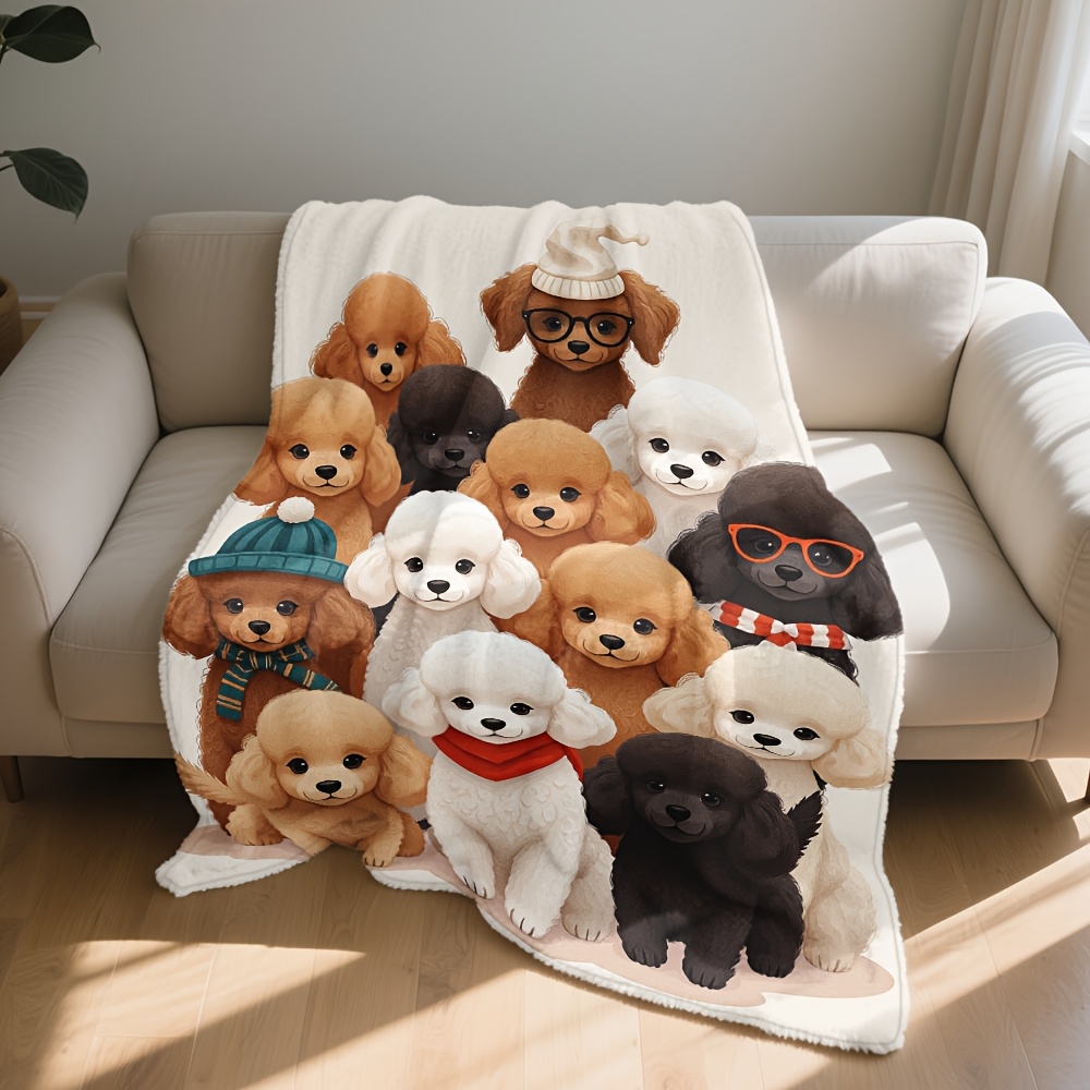 ふわふわドッグフレンズブランケットスロー、心地よいペット犬の - Home Xmas Decor Ideas のレビューと価格