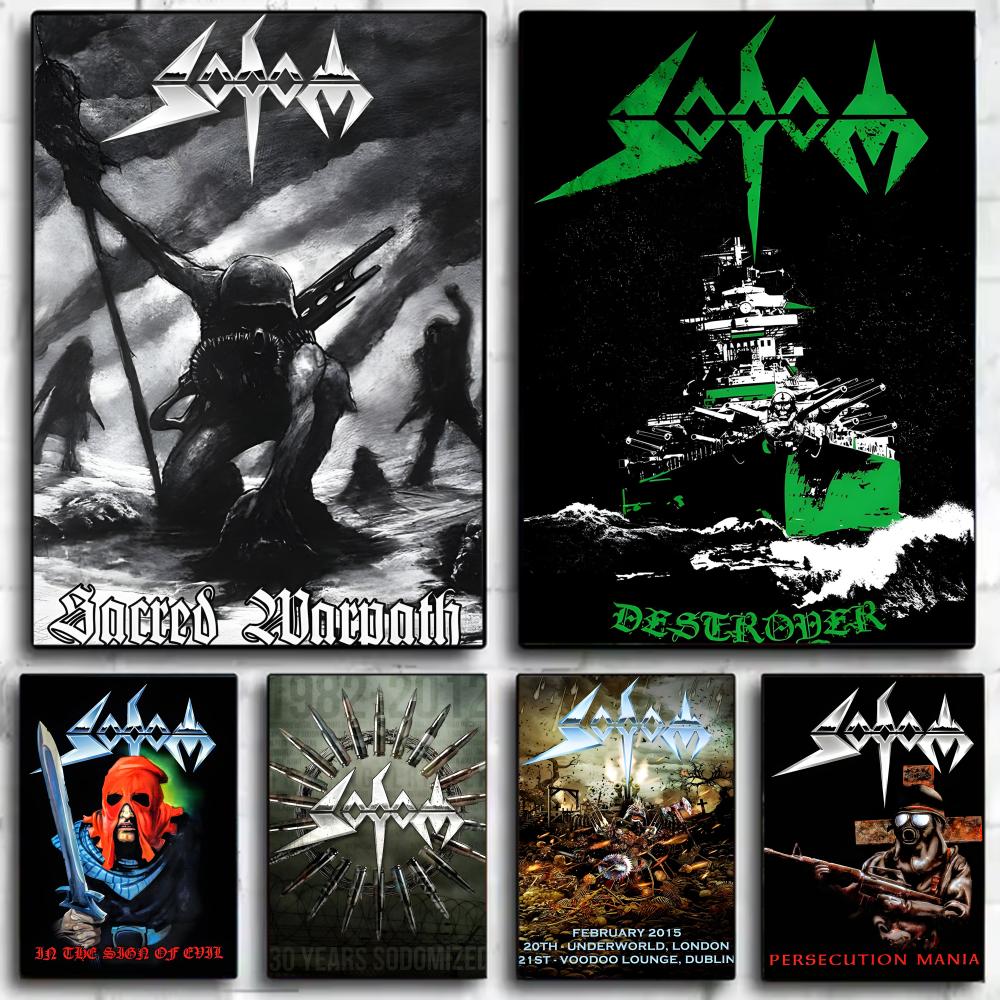 ドイツスピードスラッシュメタルバンド S-Sodom ポスタ - Germany Home Decor のレビューと価格