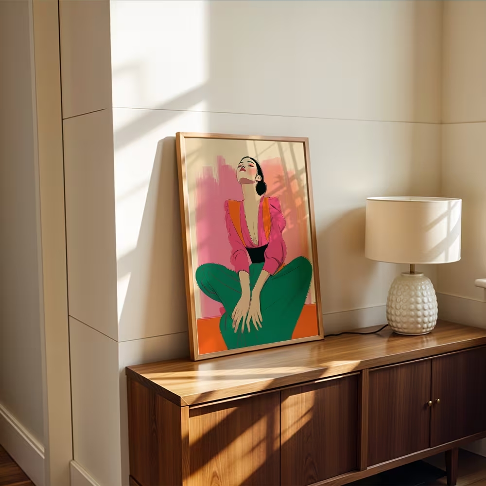 モダン、レトロ、多元主義フェミニズムウォールアートプリントキ - Home Decor Retro のレビューと価格
