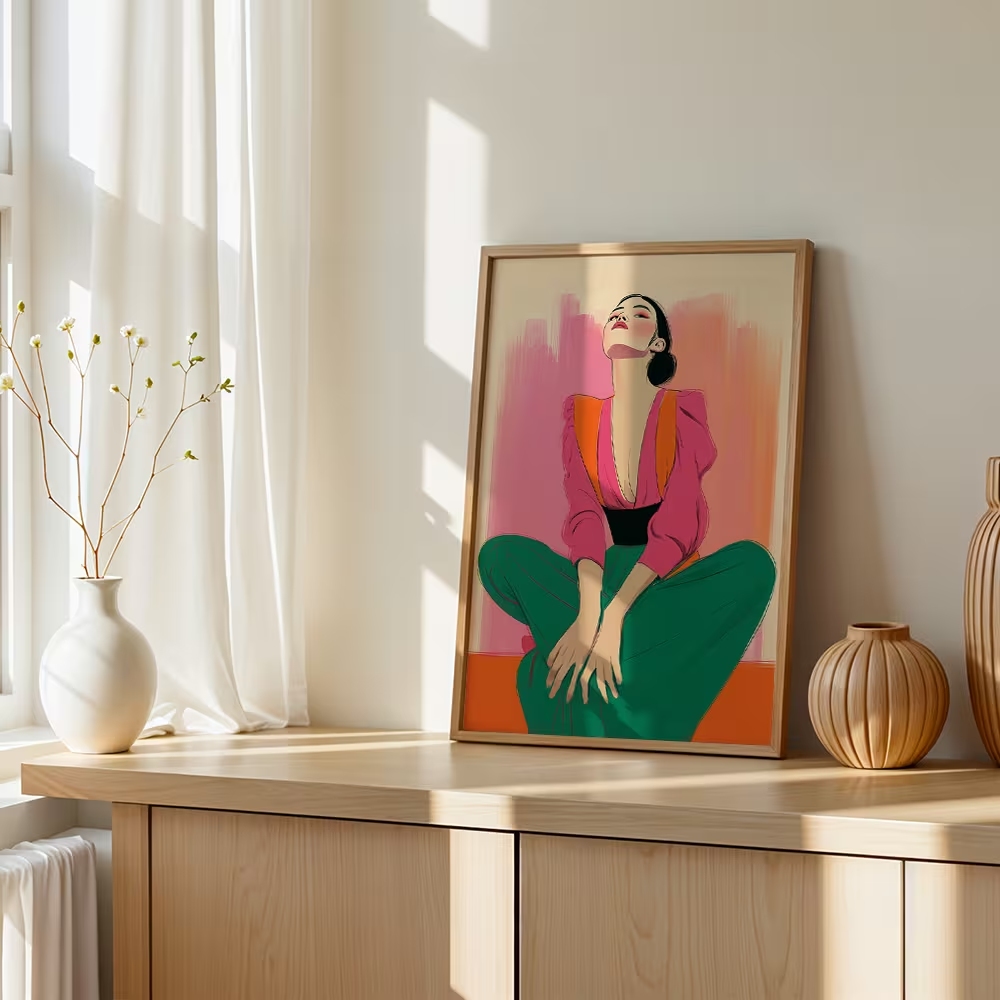 モダン、レトロ、多元主義フェミニズムウォールアートプリントキ - Home Decor Retro のレビューと価格