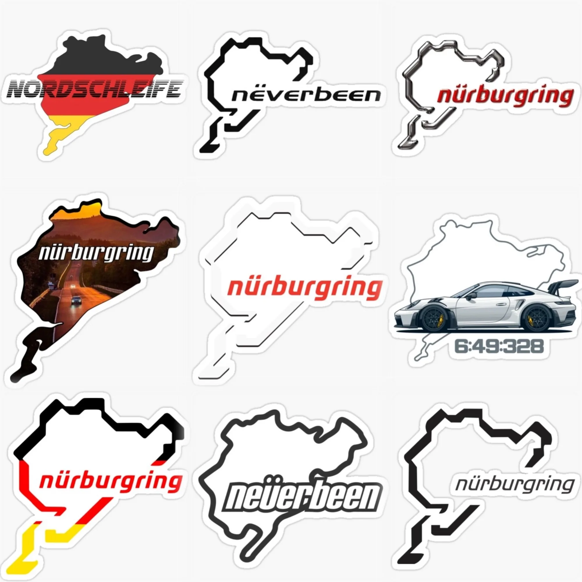ドイツのニュルブルクリンクサーキットクリエイティブ PVC  - Germany Home Decor のレビューと価格