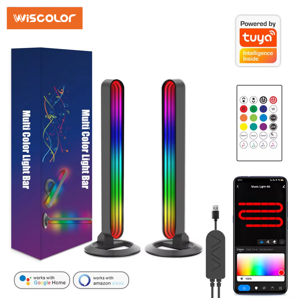 スマート RGB LED ライトバー 音楽同期アプリ制御ライ - Home Decor Free App のレビューと価格