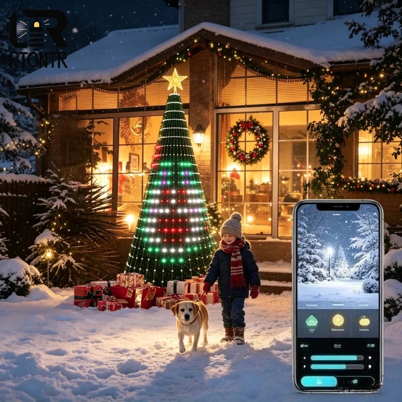 クリスマススターツリーライトRGB LED、Bluetoot - Home Decor Light のレビューと価格
