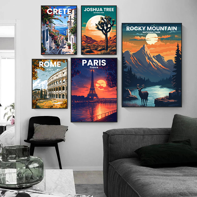 家の装飾,壁画,絵画,プリント,モダンな旅行都市,ピサ,マセ - Home Decor Vietnam のレビューと価格