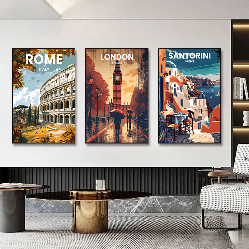 家の装飾,壁画,絵画,プリント,モダンな旅行都市,ピサ,マセ - Home Decor Vietnam のレビューと価格