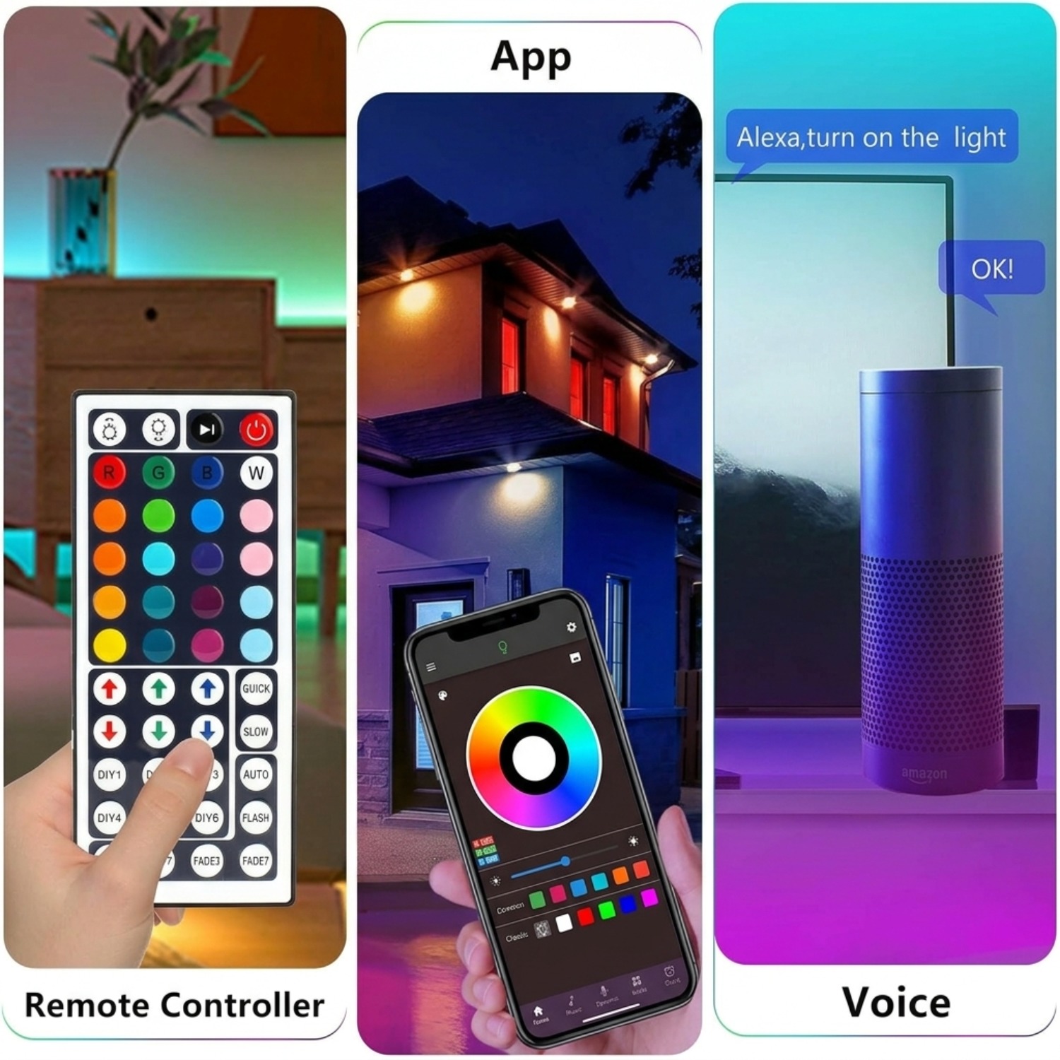 10M 20M 30M RGB LEDライトストリップ ルー - Home Decor Free App のレビューと価格