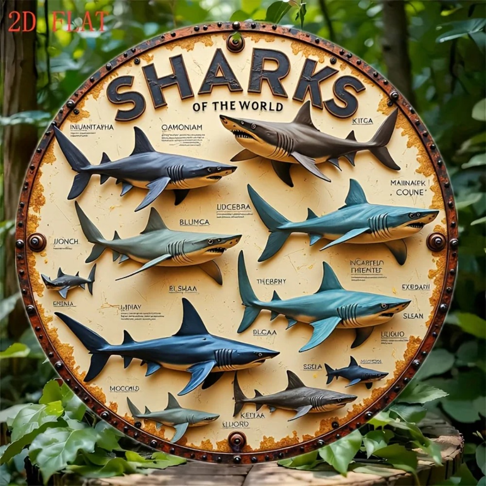 シャークブランド アルミ製メタルウォールアート装飾 リビング - Home Decor Brand のレビューと価格