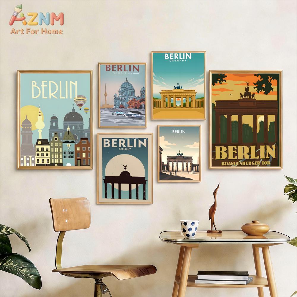 AZNM ベルリン ドイツ ランドマーク フレームレス キャ - Germany Home Decor のレビューと価格