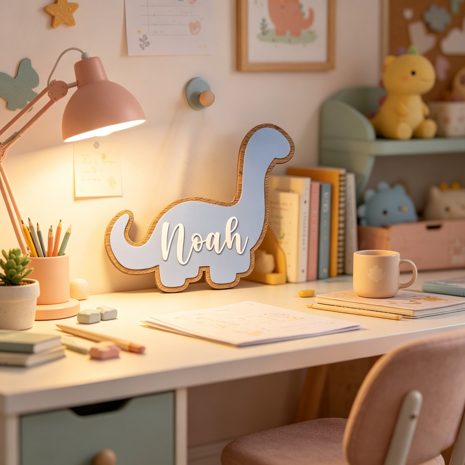 1個入り多層恐竜カスタム名前入りブランド、木製お土産、家の装 - Home Decor Brand のレビューと価格