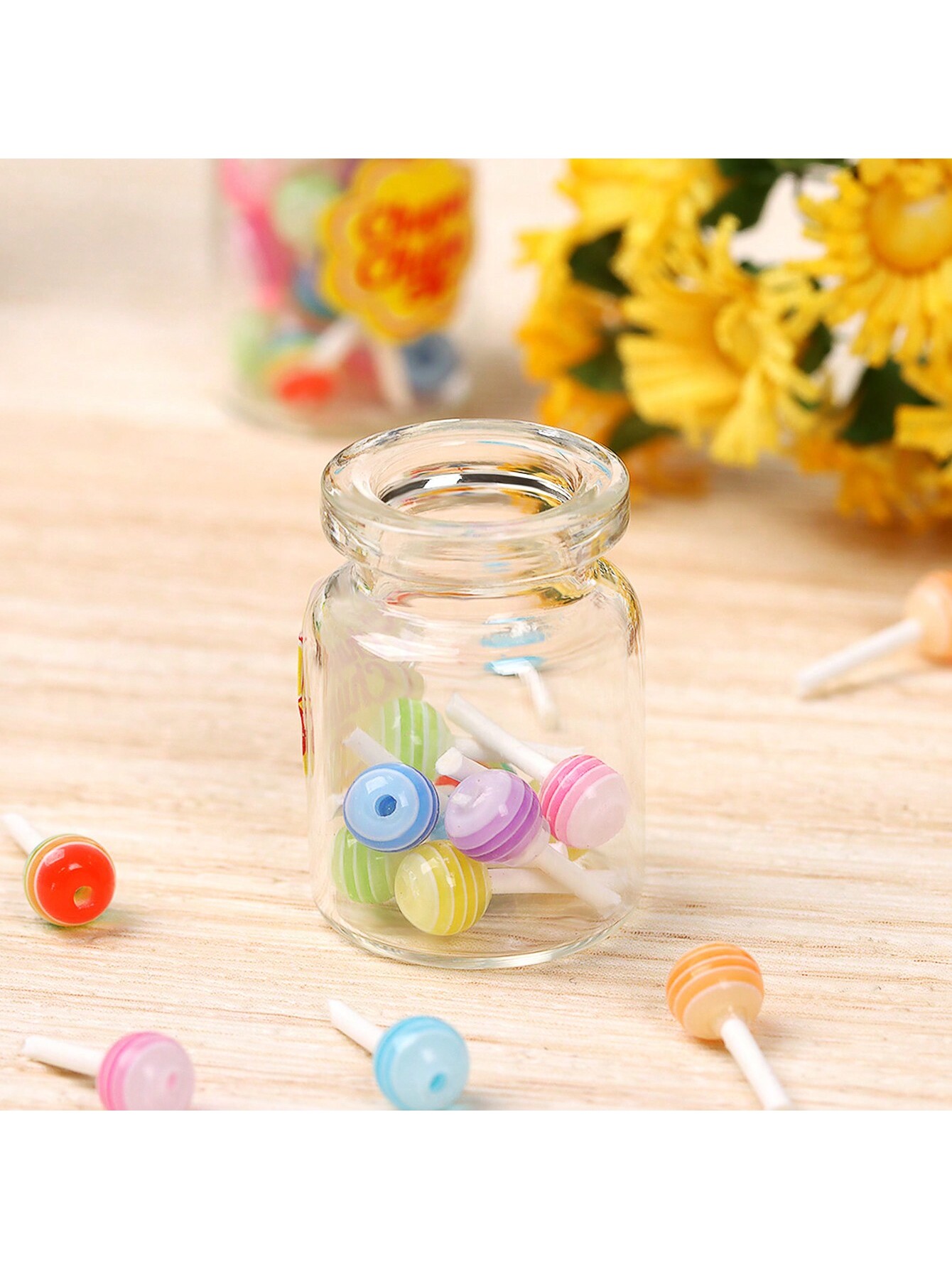 10 個のボトル入りロリポップドールハウスミニチュア装飾アク - Home Decor Diy のレビューと価格