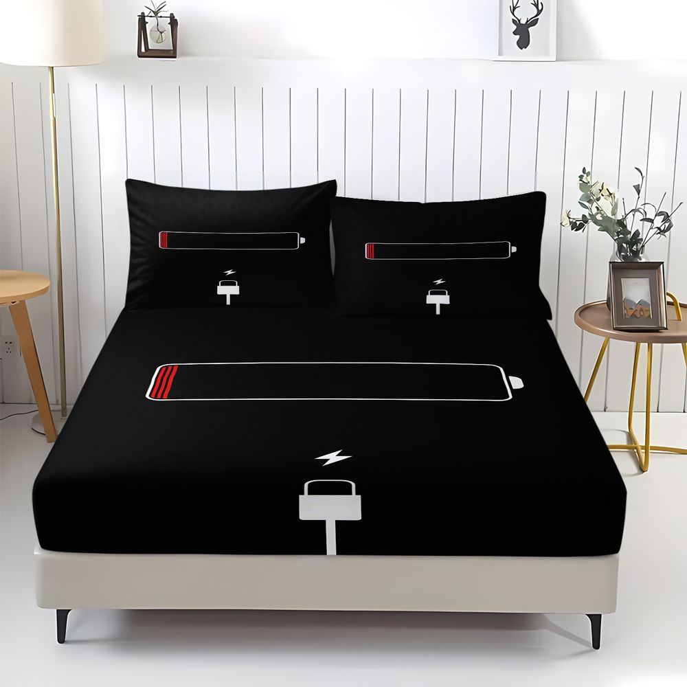 ミニマリスト低バッテリー警告プリント寝具セットゲーミングルー - Home Decor Minimalist Style のレビューと価格