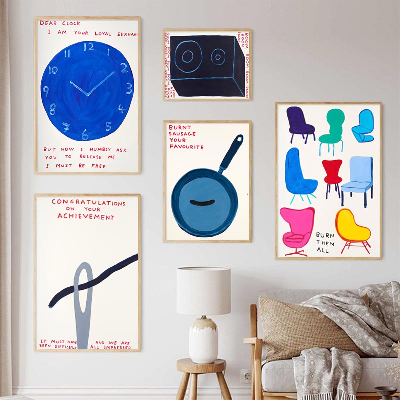 デビッド・シュリグリー ポスター ユーモラスなシュールな壁ア - Home Decor Vietnam のレビューと価格