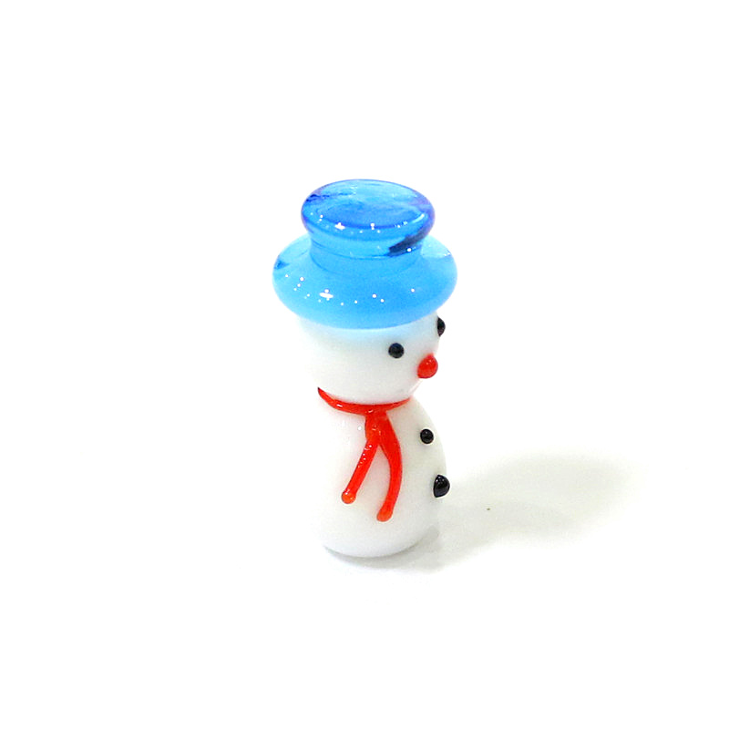 ミニキュートガラス製雪だるまクリスマス置物、家のデスクトップ - Home Xmas Decor Ideas のレビューと価格