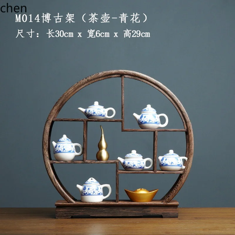 7.15-c13 レトロ禅茶室青と白のティーポットホームリビ - Home Decor Retro のレビューと価格