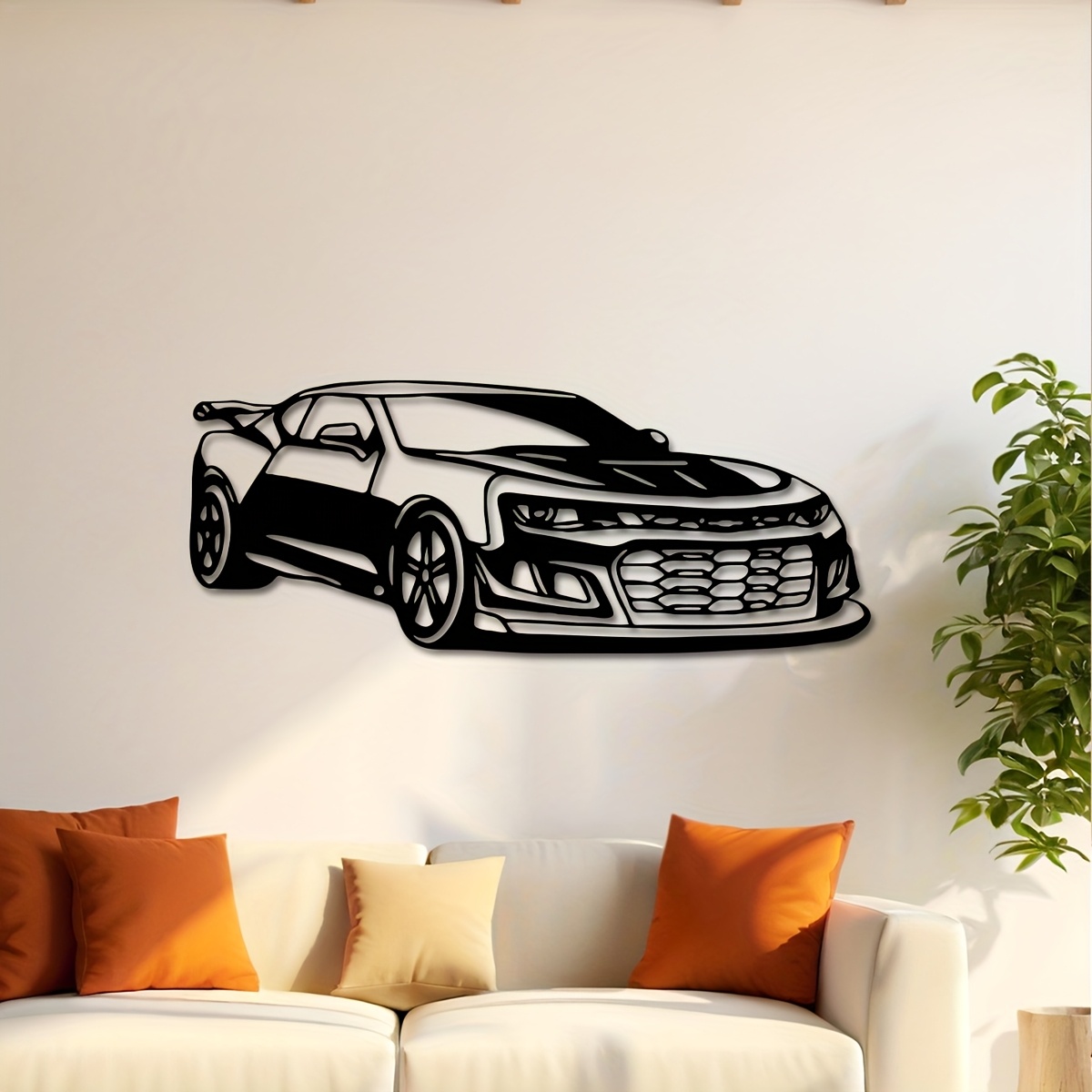 ブランドメタルウォールアートレーシングカー彫刻シャープライン - Home Decor Brand のレビューと価格