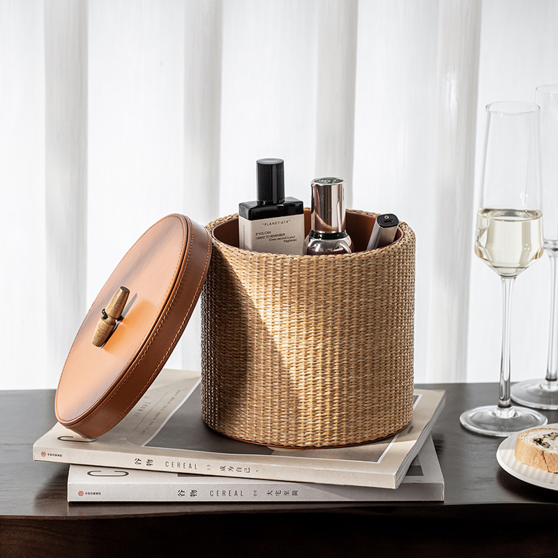 レトロラタン収納ボックス ホームリビングルームデスクトップ化 - Home Decor Retro のレビューと価格