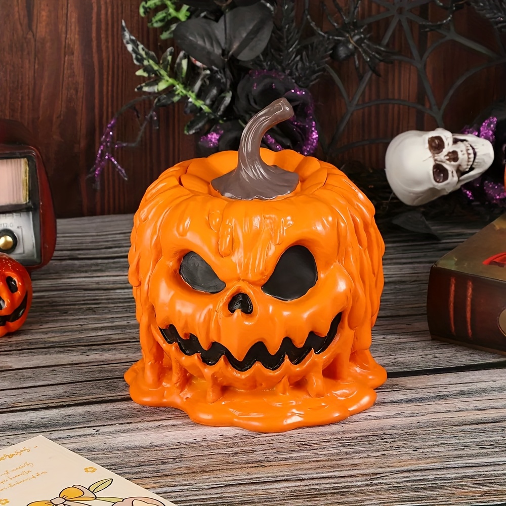 ハロウィンパンプキンヘッドキャンディボウル樹脂工芸品中国風ミ - Home Decor Minimalist Style のレビューと価格
