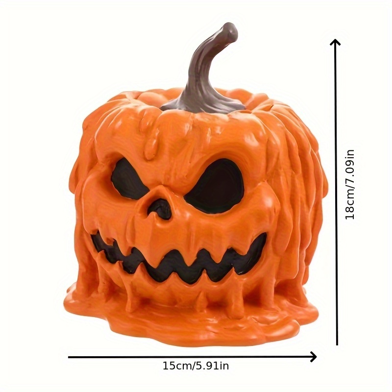 ハロウィンパンプキンヘッドキャンディボウル樹脂工芸品中国風ミ - Home Decor Minimalist Style のレビューと価格