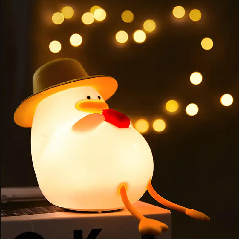 ハッピーダックナイトライト、タッチコントロールベッドサイドラ - Home Decor Light のレビューと価格