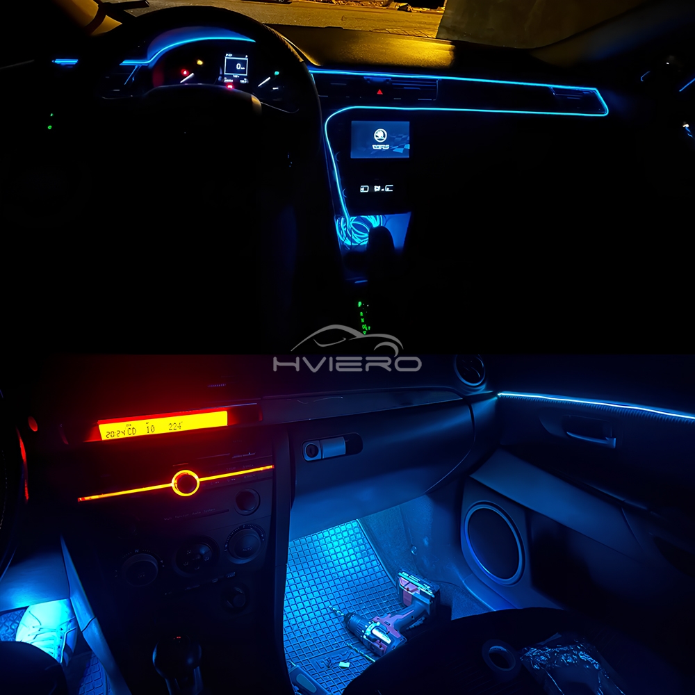 1/2/3/5M 車内雰囲気ランプ ウェルカムドア ダッシュ - Rope Light Decoration のレビューと価格