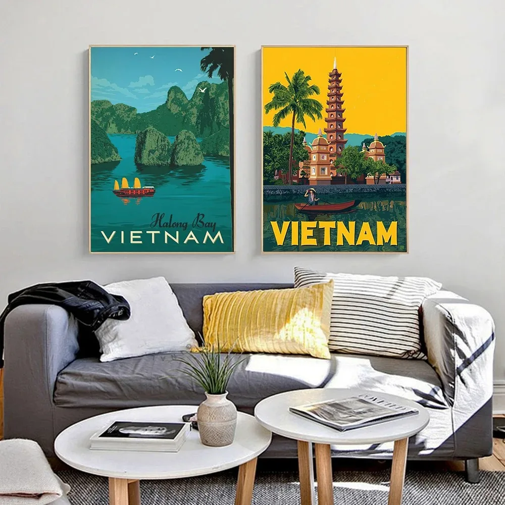 観光都市風景上海ベトナムマドリードローマ壁装飾ポスター現代ア - Home Decor Vietnam のレビューと価格