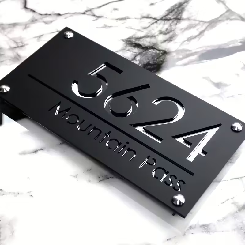 1個入り カスタムナンバー＆テキスト入り アクリル製二層式番 - Home Decor For Wedding のレビューと価格