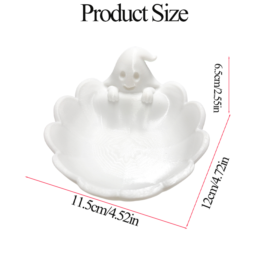 キュートで愛らしい幽霊型のジュエリートレイ、ホタテ貝型のマッ - Home Decor Minimalist Style のレビューと価格