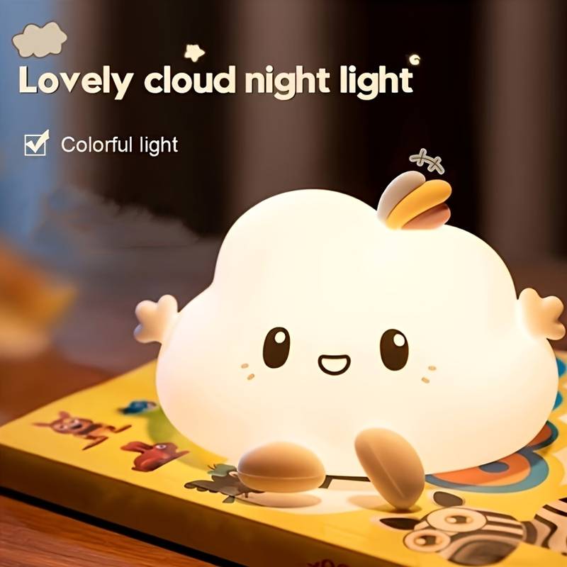 クラウドナイトライト、タッチコントロール調光、充電とタイマー - Home Decor Light のレビューと価格