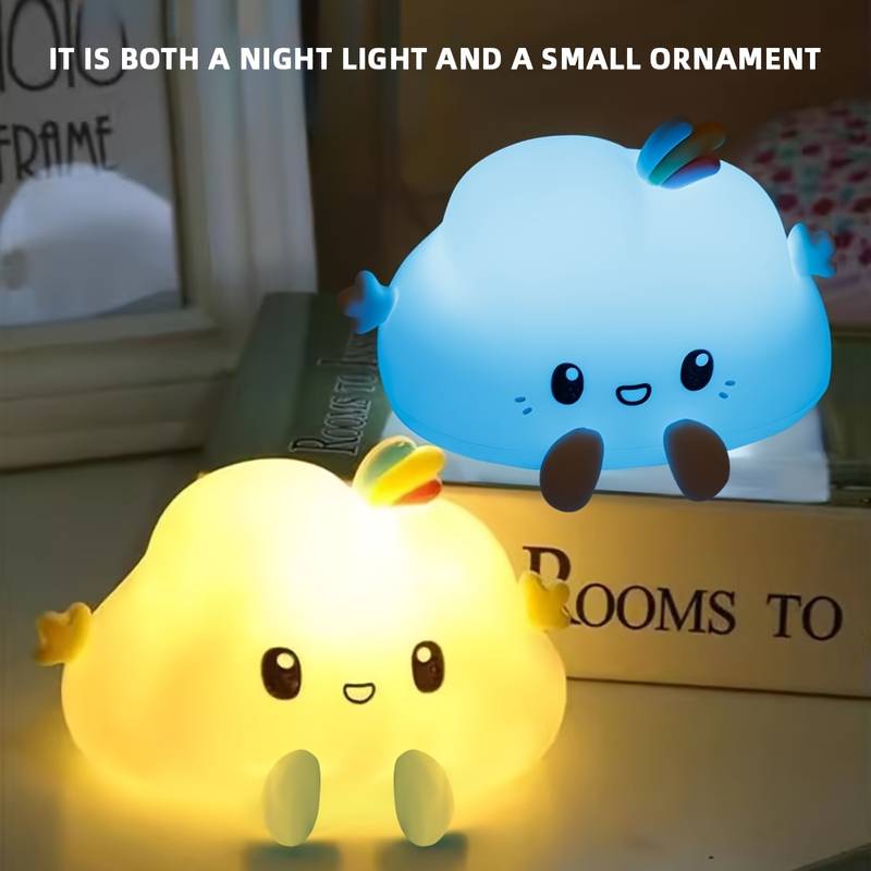 クラウドナイトライト、タッチコントロール調光、充電とタイマー - Home Decor Light のレビューと価格