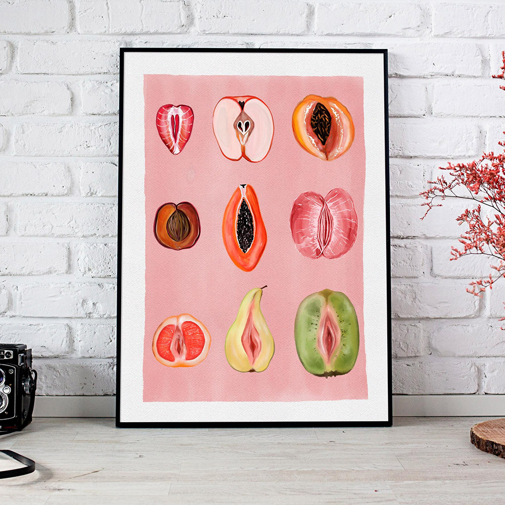 ROSHK スライス ​ ​ フェミニンフルーツキャンバス壁 - Home Decor Vietnam のレビューと価格