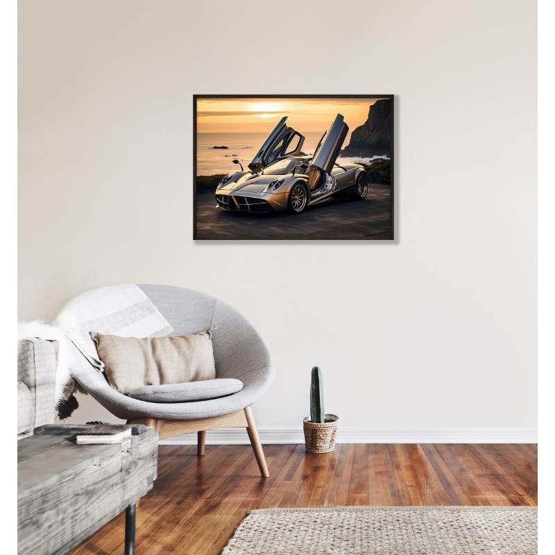 フレームレスモダン有名ブランド車ポスター豪華な自動車キャンバ - Home Decor Brand のレビューと価格