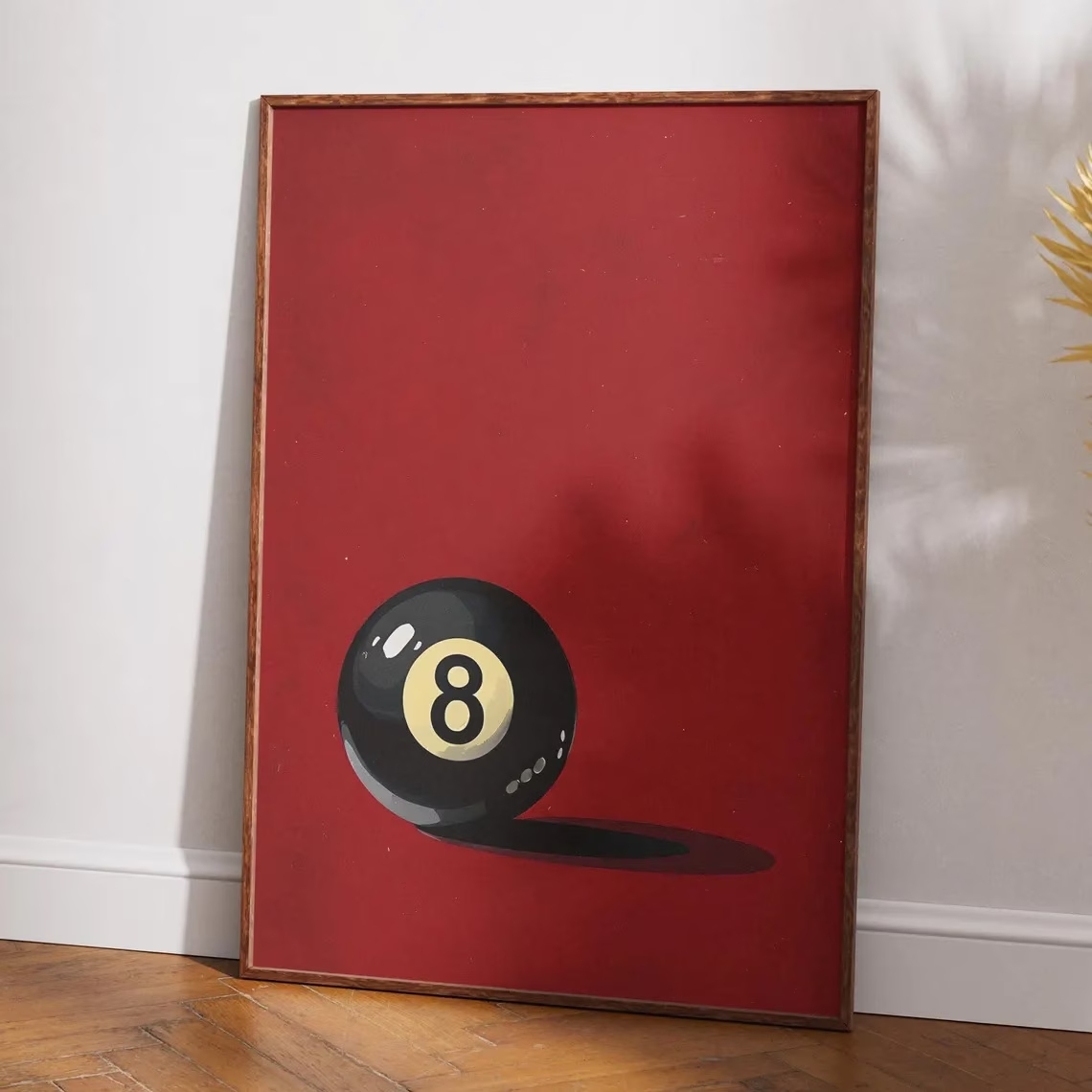 レトロスタイルのラッキー 8 ボール プールボール ウォール - Home Decor Retro のレビューと価格