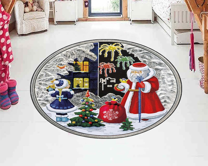 クリスマスツリー丸型ラグ、クリスマスレアデザイン室内ドアマッ - Home Xmas Decor Ideas のレビューと価格