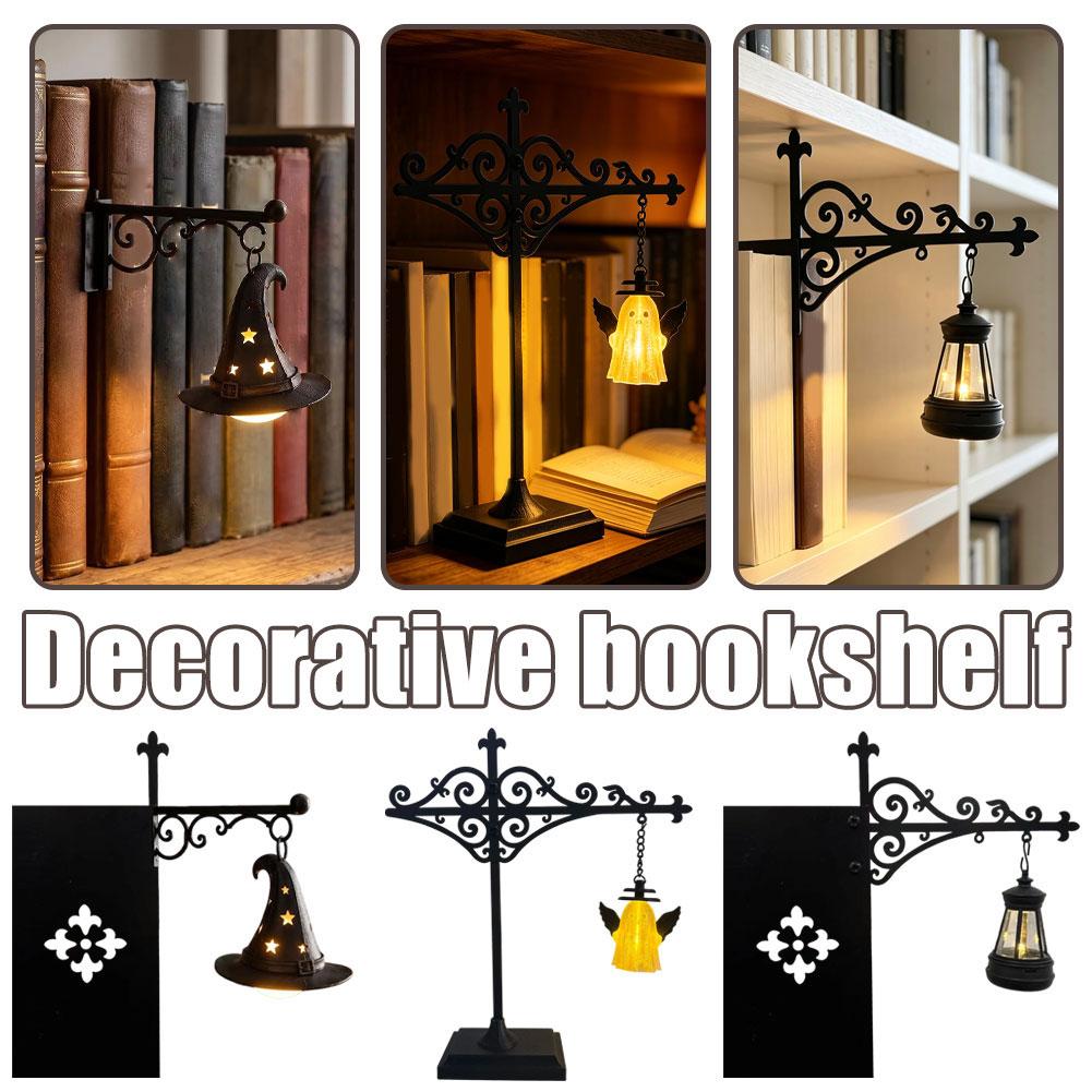 レトロゴシックブックシェルフランプライブラリーランタンLED - Home Decor Retro のレビューと価格