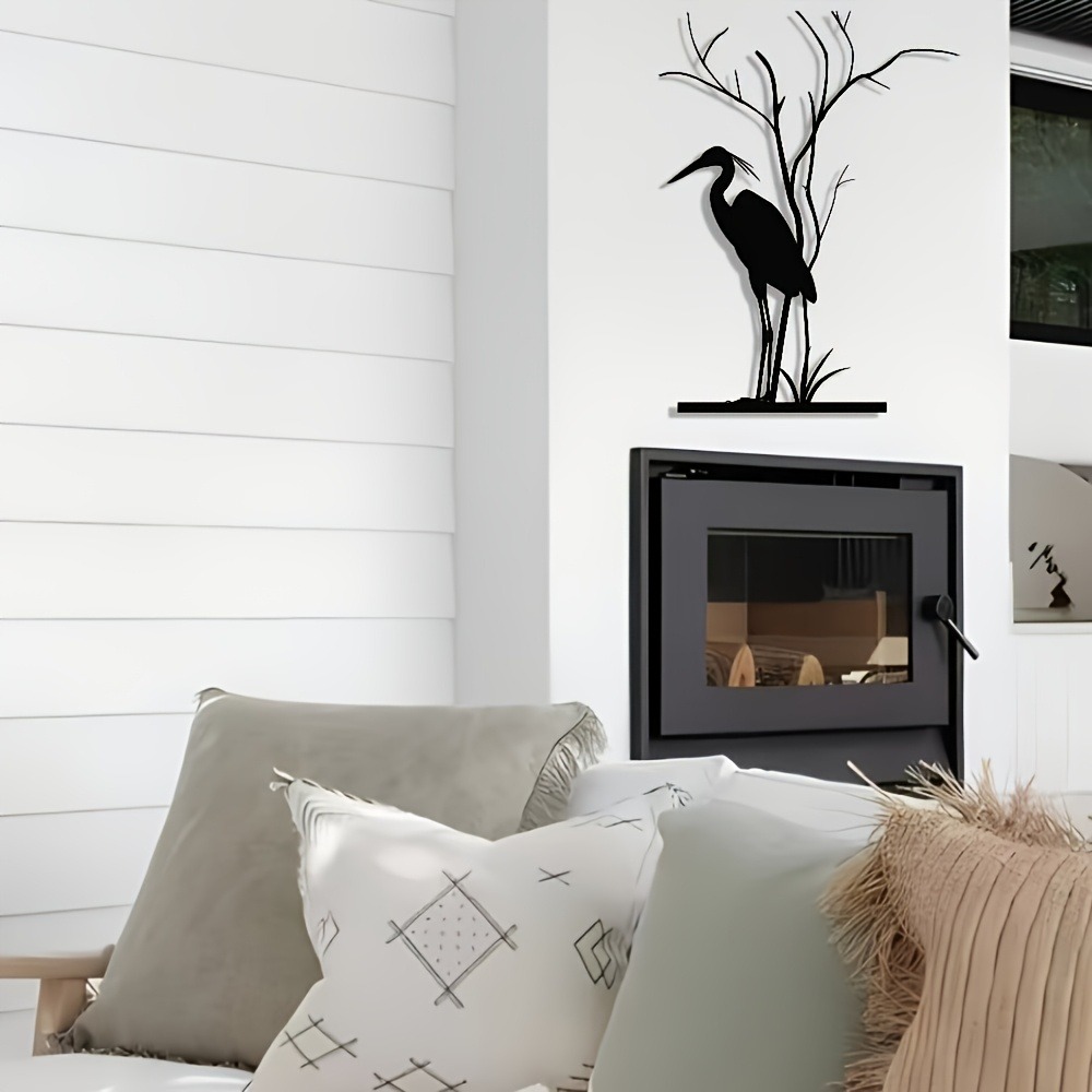 ブランドメタルヘロンアルミウォールアート防錆耐候性屋内屋外ホ - Home Decor Brand のレビューと価格